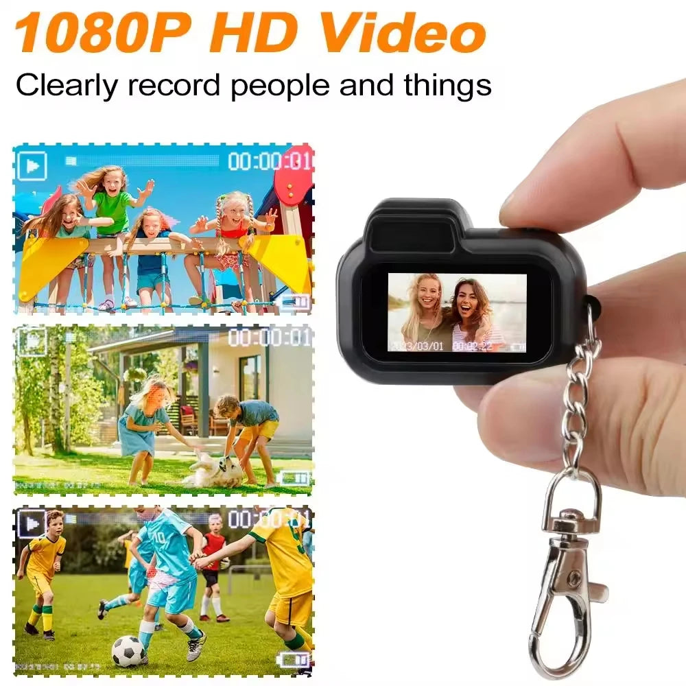 HD Mini Keychain Camera with Screen Video Recorder