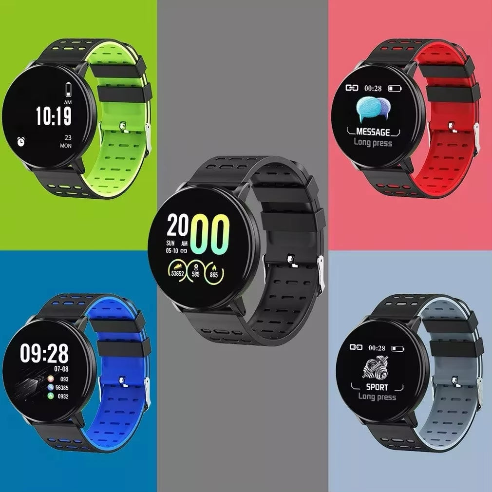 Smart Sport Watch for Men + Women (Tracks Blood Pressure, Heart Rate, Pedometer, Thermometer, Remote Control Answer Call Functions)