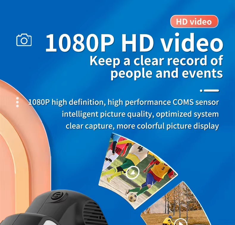 HD Mini Keychain Camera with Screen Video Recorder