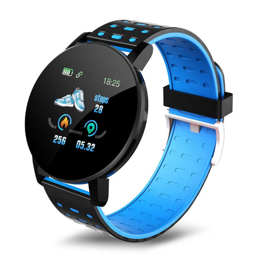 Smart Sport Watch for Men + Women (Tracks Blood Pressure, Heart Rate, Pedometer, Thermometer, Remote Control Answer Call Functions)