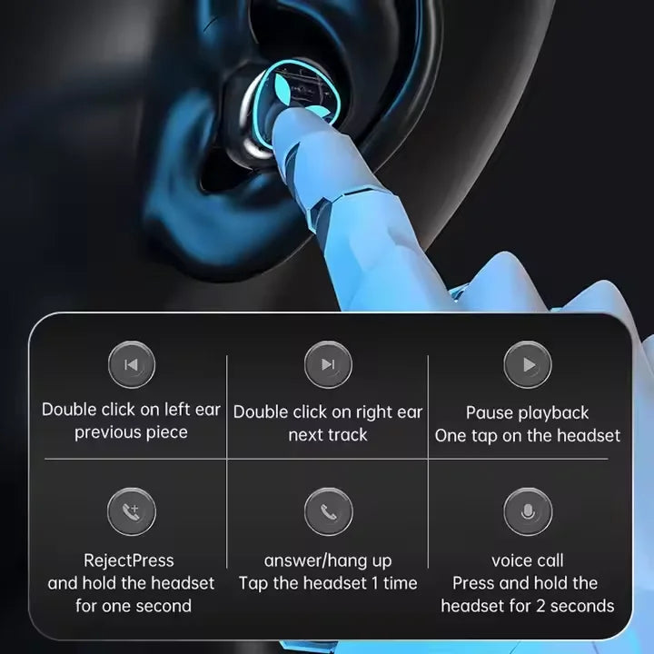 Hifi M20 TWS LED Wireless Headphones Earphones Auriculares Audifonos Smart Touch Control Stereo Waterproof Earbuds Headsets