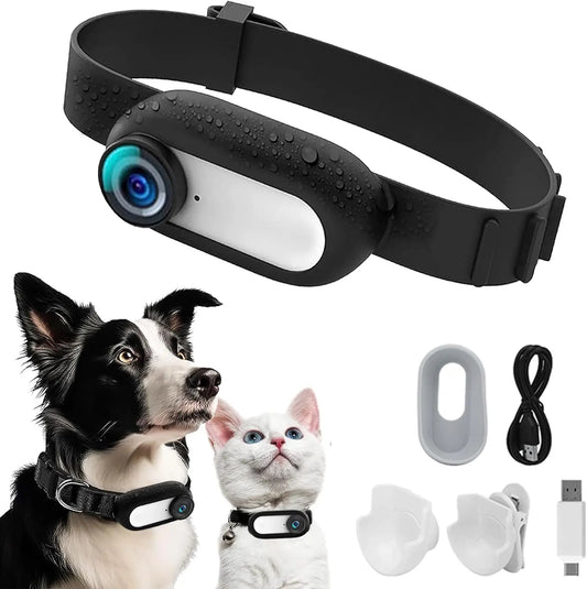Pet Collar Body Camera w/ 1080P Video Recording