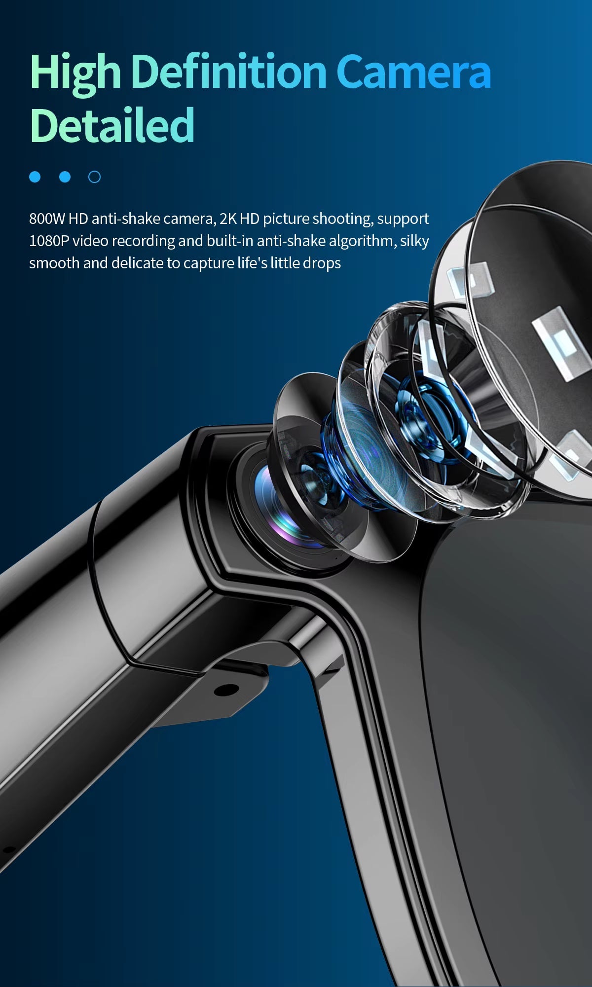 Smart Sunglasses (Photo + Video Recording Eye Glasses w/ AI Translator Audio)