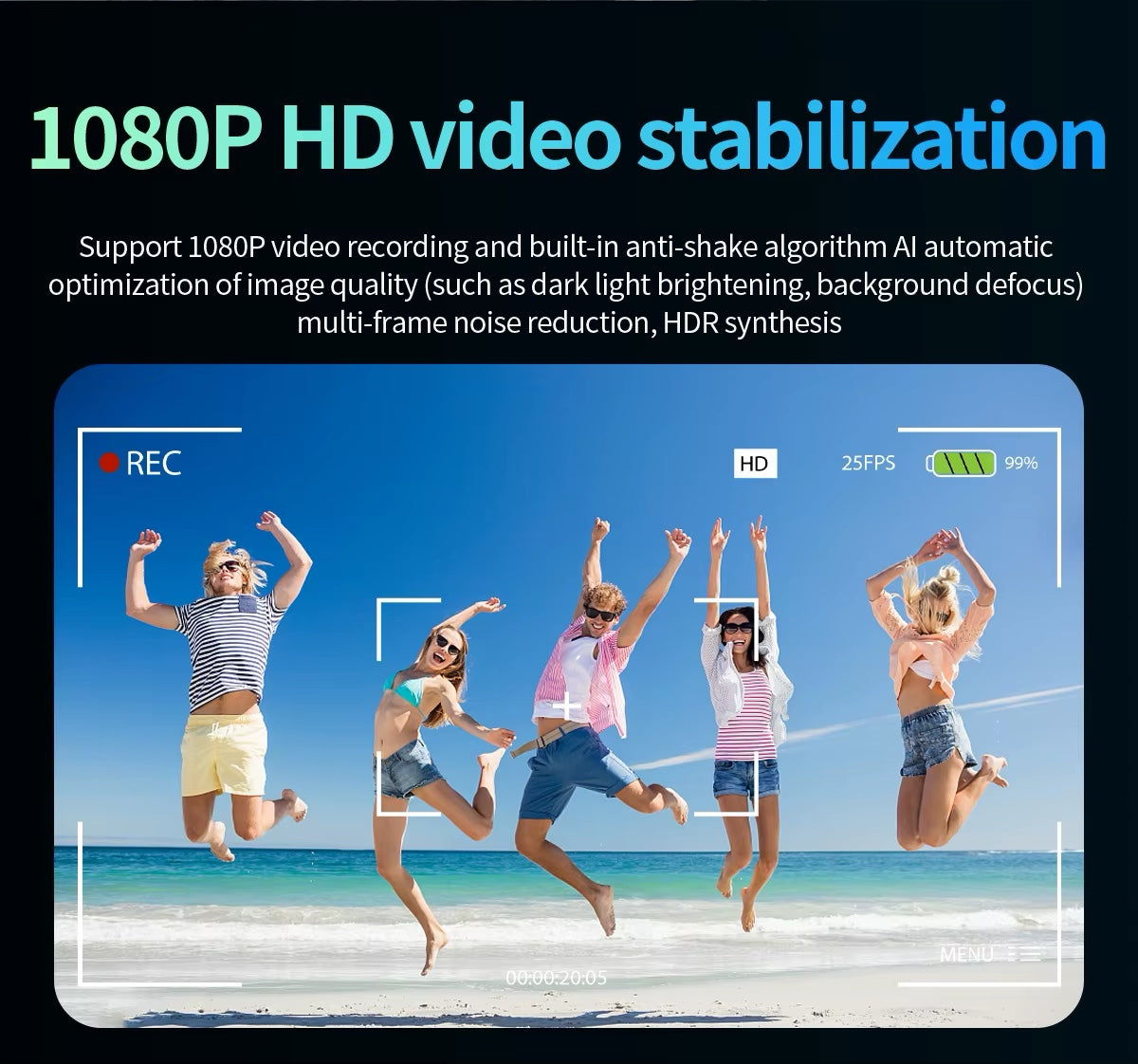 Smart Sunglasses (Photo + Video Recording Eye Glasses w/ AI Translator Audio)
