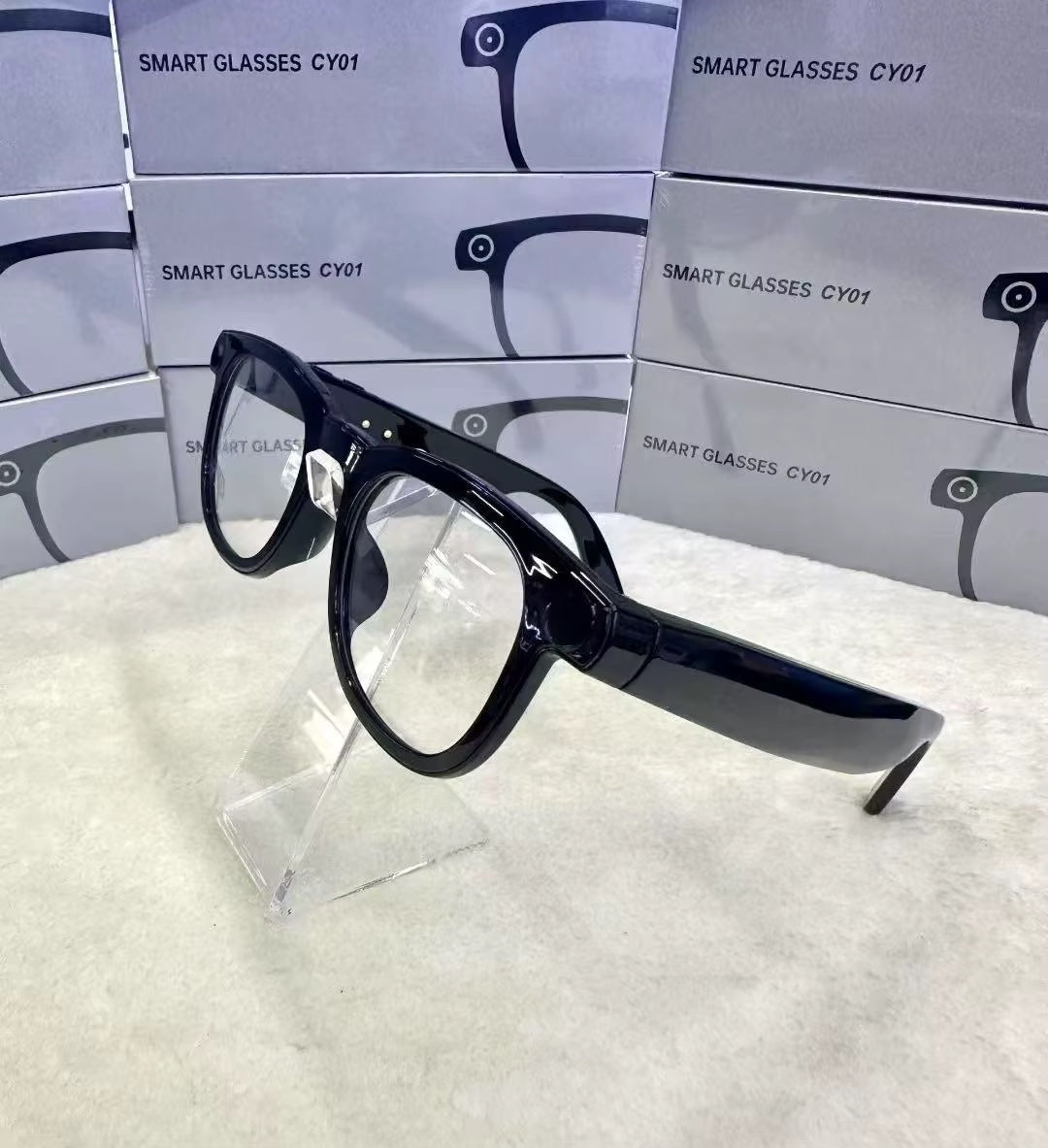 Smart Sunglasses (Photo + Video Recording Eye Glasses w/ AI Translator Audio)
