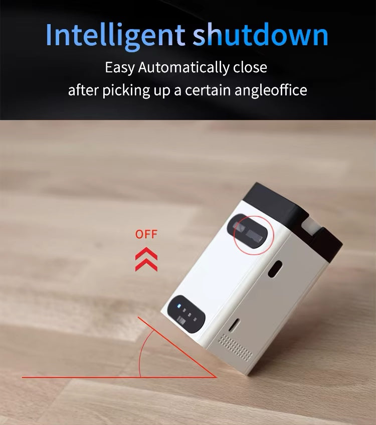 Wireless Virtual Laser Projection Keyboard IR Touch With Power Bank & Hidden Smart Phone Bracket