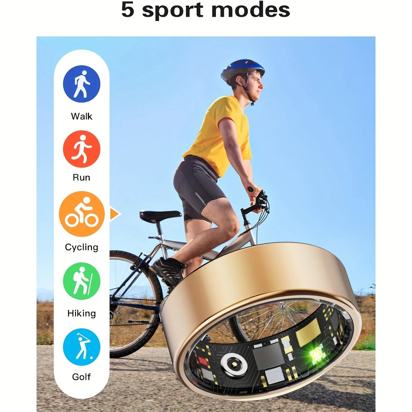 Smart Ring (sleep tracking, motion monitoring, compatible with iPhone and Android, smart gift, suitable for women and men)